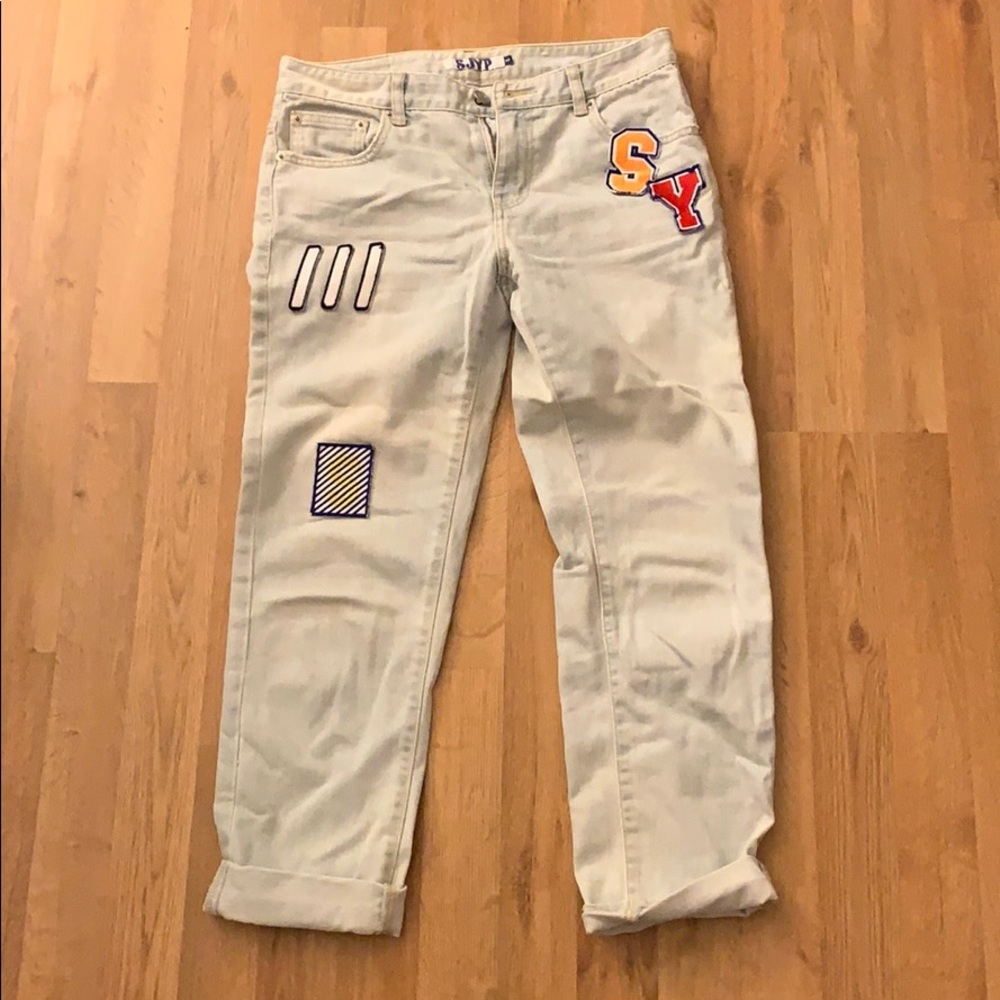 SJYP CROPPED JEANS